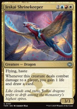 Jeskai Shrinekeeper - Tarkir: Dragonstorm (Uncommon) [TDM-197]