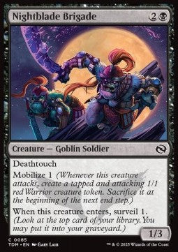 Nightblade Brigade - Tarkir: Dragonstorm (Common) [TDM-85]