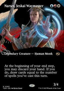 Narset, Jeskai Waymaster (V.1) - Tarkir: Dragonstorm: Extras (Rare) [XTDM-365]