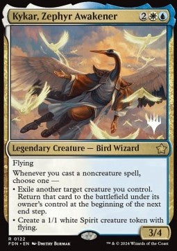 Kykar, Zephyr Awakener (V.2) - Magic: The Gathering Foundations: Promos (Rare) [PFDN-122]