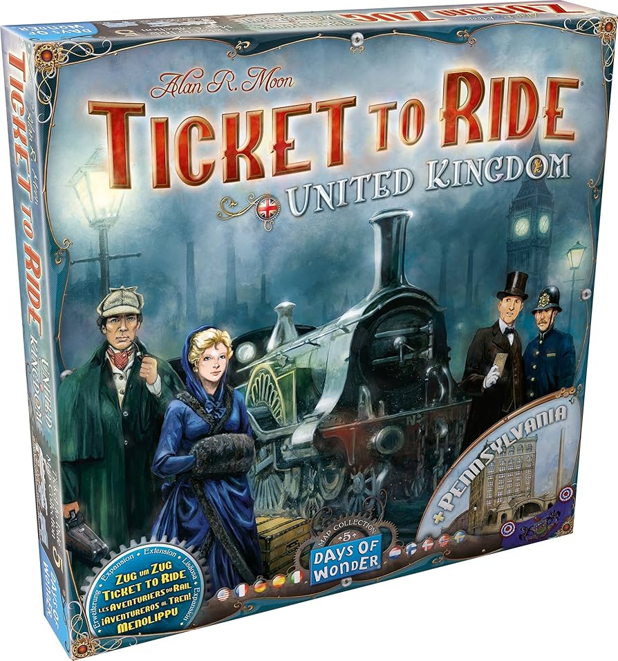 Ticket to Ride United Kingdom + Pennsylvania Expansion