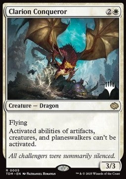 Clarion Conqueror (V.2) - Tarkir: Dragonstorm: Promos (Rare) [PTDM-5]
