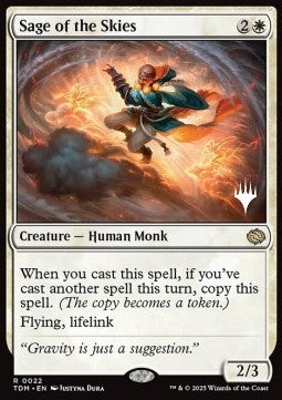 Sage of the Skies (V.2) - Tarkir: Dragonstorm: Promos (Rare) [PTDM-22]