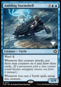 Ambling Stormshell (V.2) - Tarkir: Dragonstorm: Promos (Rare) [PTDM-37]