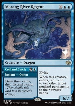 Marang River Regent // Coil and Catch (V.2) - Tarkir: Dragonstorm: Promos (Rare) [PTDM-51]