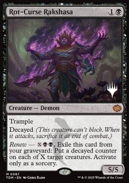 Rot-Curse Rakshasa (V.2) - Tarkir: Dragonstorm: Promos (Mythic) [PTDM-87]