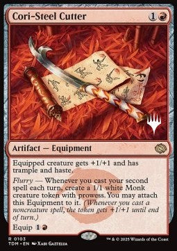 Cori-Steel Cutter (V.2) - Tarkir: Dragonstorm: Promos (Rare) [PTDM-103]