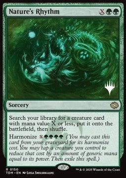 Nature's Rhythm (V.2) - Tarkir: Dragonstorm: Promos (Rare) [PTDM-150]