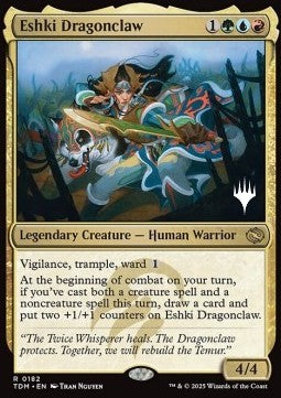 Eshki Dragonclaw (V.2) - Tarkir: Dragonstorm: Promos (Rare) [PTDM-182]