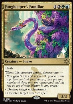 Fangkeeper's Familiar (V.2) - Tarkir: Dragonstorm: Promos (Rare) [PTDM-183]