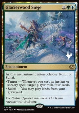 Glacierwood Siege (V.2) - Tarkir: Dragonstorm: Promos (Rare) [PTDM-189]