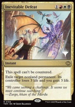 Inevitable Defeat (V.2) - Tarkir: Dragonstorm: Promos (Rare) [PTDM-194]