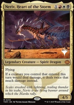 Neriv, Heart of the Storm (V.2) - Tarkir: Dragonstorm: Promos (Mythic) [PTDM-210]