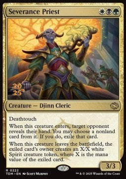 Severance Priest (V.1) - Tarkir: Dragonstorm: Promos (Rare) [PTDM-222]