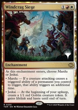 Windcrag Siege (V.2) - Tarkir: Dragonstorm: Promos (Rare) [PTDM-235]