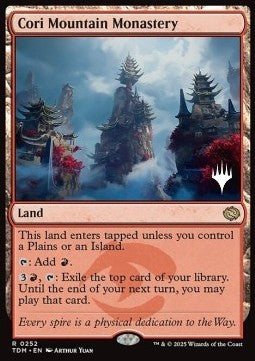 Cori Mountain Monastery (V.2) - Tarkir: Dragonstorm: Promos (Rare) [PTDM-252]