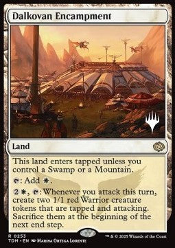 Dalkovan Encampment (V.2) - Tarkir: Dragonstorm: Promos (Rare) [PTDM-253]