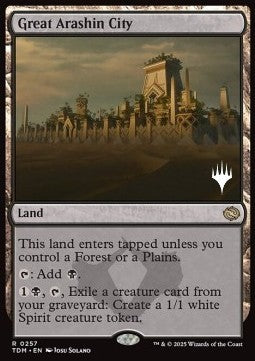 Great Arashin City (V.2) - Tarkir: Dragonstorm: Promos (Rare) [PTDM-257]