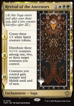 Revival of the Ancestors (V.2) - Tarkir: Dragonstorm: Promos (Rare) [PTDM-218]