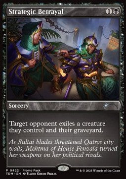 Strategic Betrayal - Tarkir: Dragonstorm: Promos (Uncommon) [PTDM-422]
