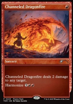 Channeled Dragonfire - Tarkir: Dragonstorm: Promos (Uncommon) [PTDM-423]