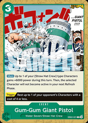 Gum-Gum Giant Pistol (EB02-021) - Anime 25th Collection (Common) [EB02-021]