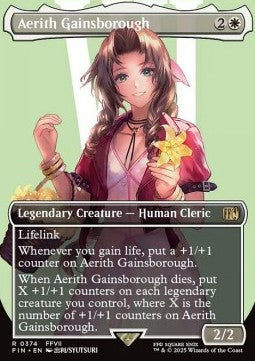 Aerith Gainsborough (V.1) - Magic: The Gathering - FINAL FANTASY: Extras (Rare) [XFIN-374]