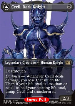 Cecil, Dark Knight // Cecil, Redeemed Paladin (V.3) - Magic: The Gathering - FINAL FANTASY: Extras (Rare) [XFIN-525]