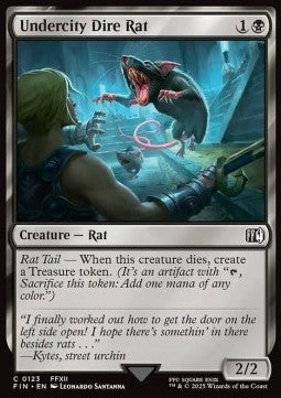 Undercity Dire Rat - Magic: The Gathering - FINAL FANTASY (Common) [FIN-123]
