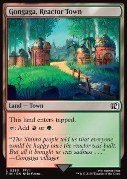 Gongaga, Reactor Town - Magic: The Gathering - FINAL FANTASY (Land) [FIN-280]