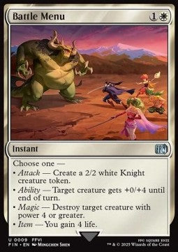 Battle Menu - Magic: The Gathering - FINAL FANTASY (Uncommon) [FIN-9]