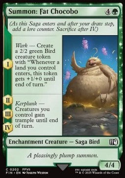 Summon: Fat Chocobo - Magic: The Gathering - FINAL FANTASY (Common) [FIN-202]