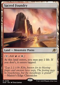 Sacred Foundry - Edge of Eternities (Rare) [EOE-256]