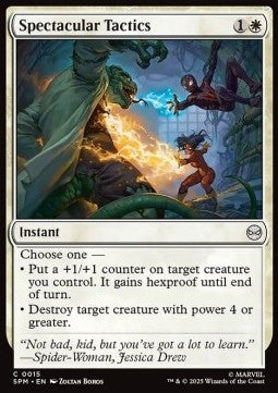 Spectacular Tactics - Magic: The Gathering | Marvel's Spider-Man (Common) [SPM-15]