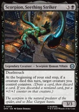 Scorpion, Seething Striker - Magic: The Gathering | Marvel's Spider-Man (Uncommon) [SPM-64]