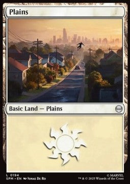 Plains (V.2) - Magic: The Gathering | Marvel's Spider-Man (Land) [SPM-194]
