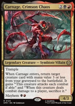 Carnage, Crimson Chaos - Magic: The Gathering | Marvel's Spider-Man (Rare) [SPM-125]