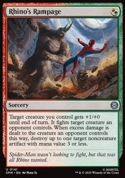 Rhino's Rampage - Magic: The Gathering | Marvel's Spider-Man (Uncommon) [SPM-141]