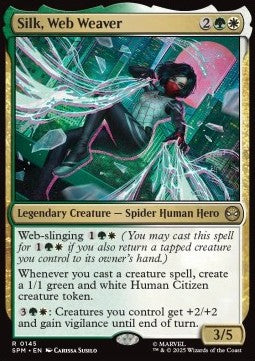 Silk, Web Weaver - Magic: The Gathering | Marvel's Spider-Man (Rare) [SPM-145]