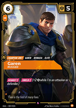 Garen, Rugged - Proving Grounds (Rare) [OGS-007]