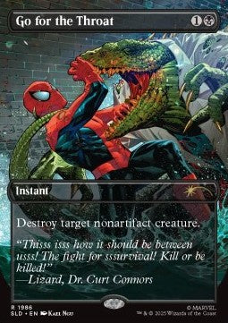 Go for the Throat - Secret Lair Drop Series: Secret Lair x Marvel's Spider-Man Superdrop (Rare) [SLDMSM-1986]