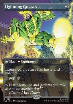 Lightning Greaves (V.1) - Secret Lair Drop Series: Secret Lair x Marvel's Spider-Man Superdrop (Rare) [SLDMSM-1987]
