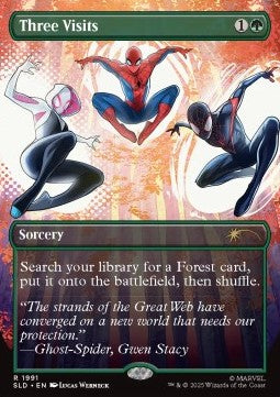 Three Visits - Secret Lair Drop Series: Secret Lair x Marvel's Spider-Man Superdrop (Rare) [SLDMSM-1991]