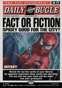 Fact or Fiction - Secret Lair Drop Series: Secret Lair x Marvel's Spider-Man Superdrop (Rare) [SLDMSM-1995]