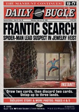 Frantic Search - Secret Lair Drop Series: Secret Lair x Marvel's Spider-Man Superdrop (Rare) [SLDMSM-1996]