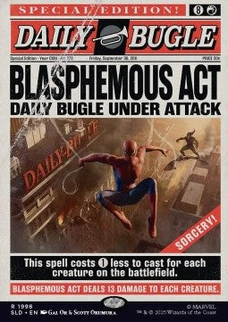 Blasphemous Act - Secret Lair Drop Series: Secret Lair x Marvel's Spider-Man Superdrop (Rare) [SLDMSM-1998]