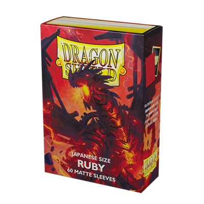 Dragon Shield 60 Matte Sleeves (Japanese Size) - Ruby