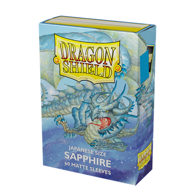 Dragon Shield 60 Matte Sleeves (Japanese Size) - Sapphire
