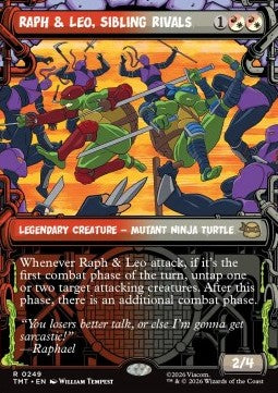 Raph & Leo, Sibling Rivals - Teenage Mutant Ninja Turtles: Extras (Rare) [XTMT-249]
