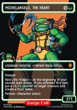 Michelangelo, the Heart - Commander: Teenage Mutant Ninja Turtles: Extras (Mythic) [XTMC-92]